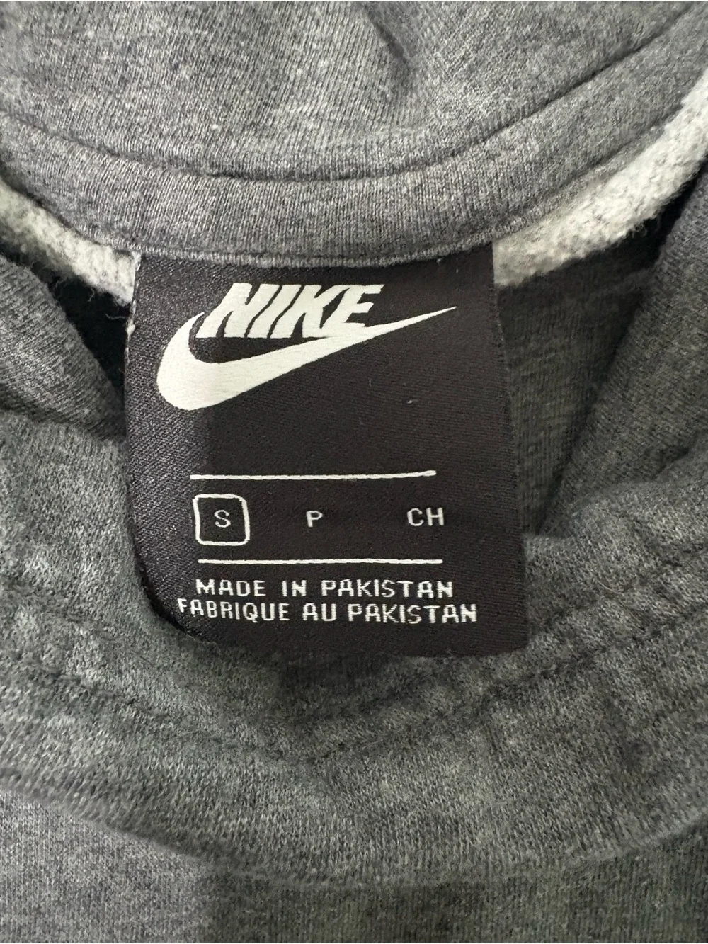 Nike kids Gray Pullover Hoodie Sweatshirt